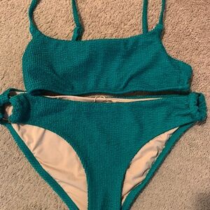 J crew emerald green 2 piece